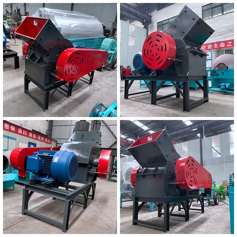 Small Scale Rock Salt Blue Stone Chip Crusher Machine Industrial Sand Hammer Coal Glass Hammer Crusher