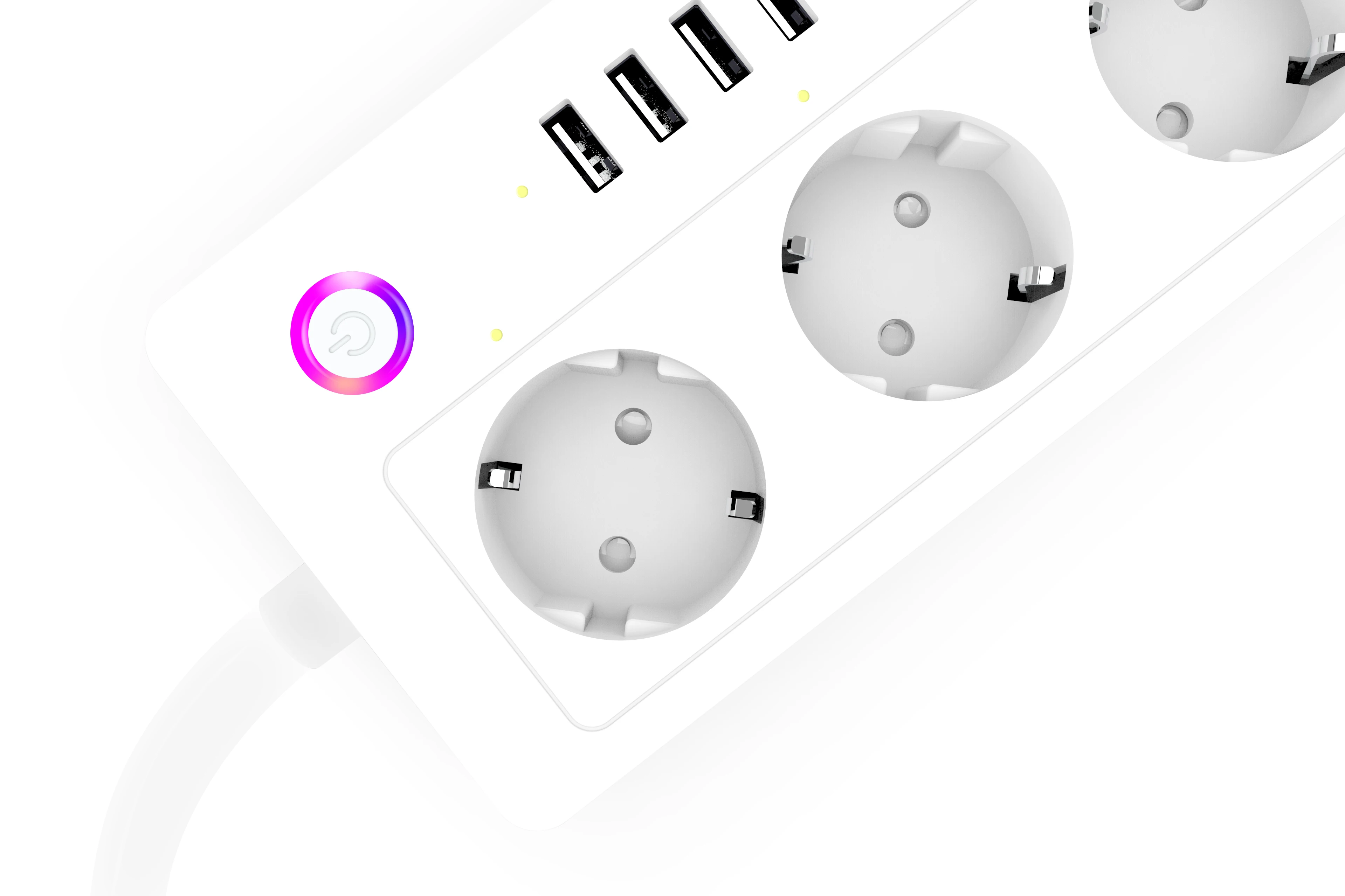 EU power strip smart wifi enabled plug with 5V 3.1A USB remote control plug socket Alexa Google Home Tuya Smart Life APP