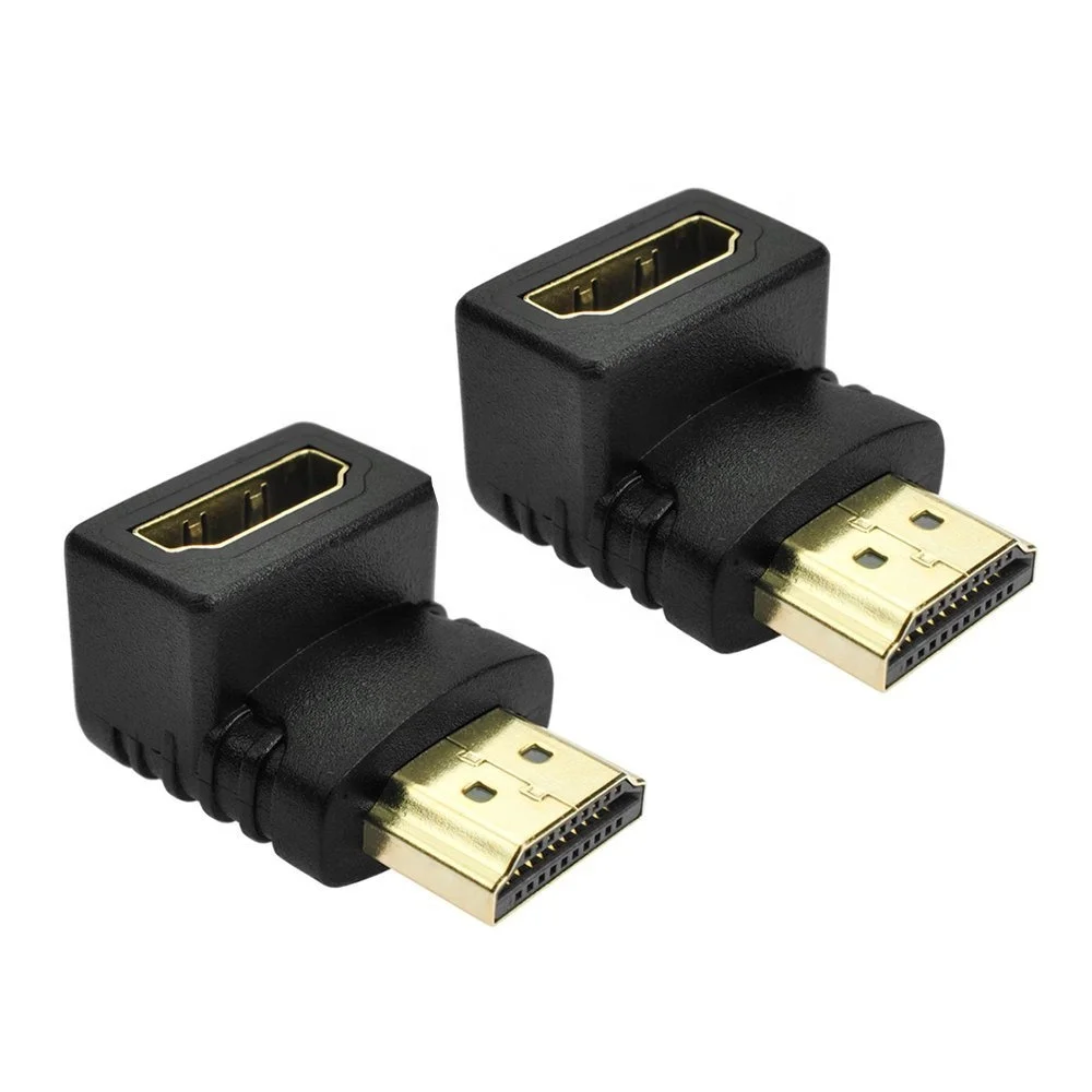 Vnew дешевая заводская цена 90 градусов HDMI штекер-HDMI гнездо мини HDMI адаптер высокой четкости аудио и видео конверсионная головка