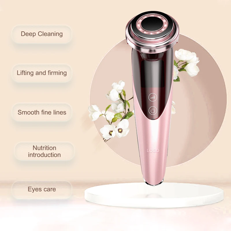 OEM Brand 4 in 1 home use galvanic ion pores cleansing face lifting LED photon eye care massager