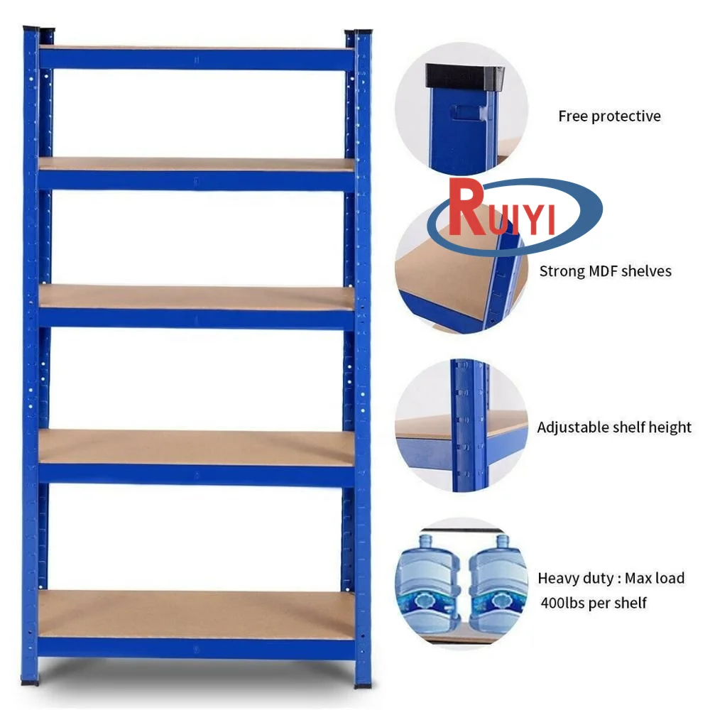 Multi Use Storage Metal Shelves HEAVY DUTY RACK Adjustable Muscle Iron 5 Levels