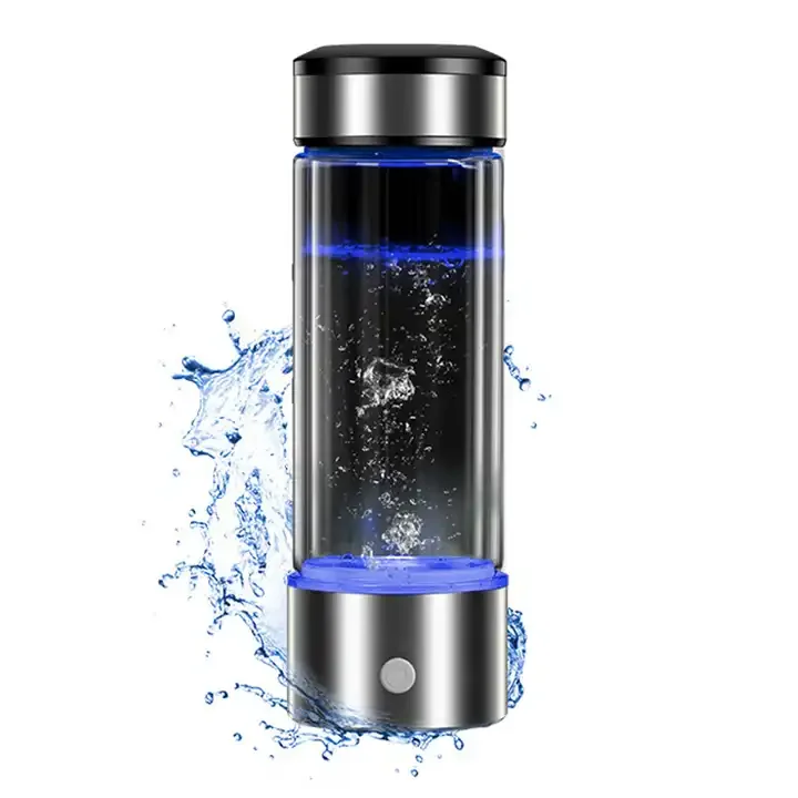 450Ml Portable Usb Rechargeable Water Electrolysis Ionizer Cup Rich Hydrogen Water Generator Bottle
