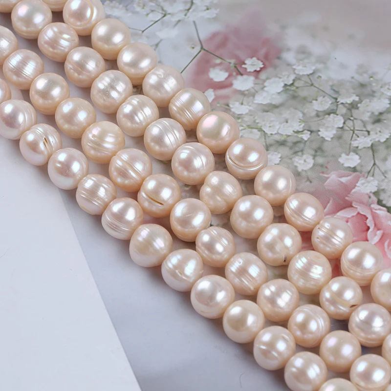 Wholesale  Big size 12-13mm Potato Shape Freshwater Loose Pearls Strand