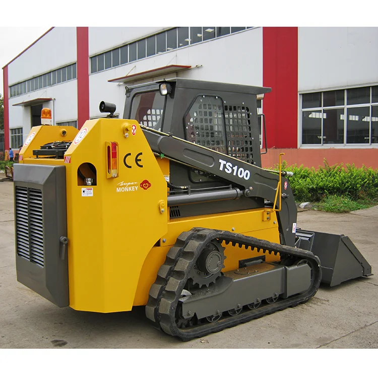 TS100 Skid Steer Loader Spare Parts Mini Rubber Track Front End Skid Steer Loader