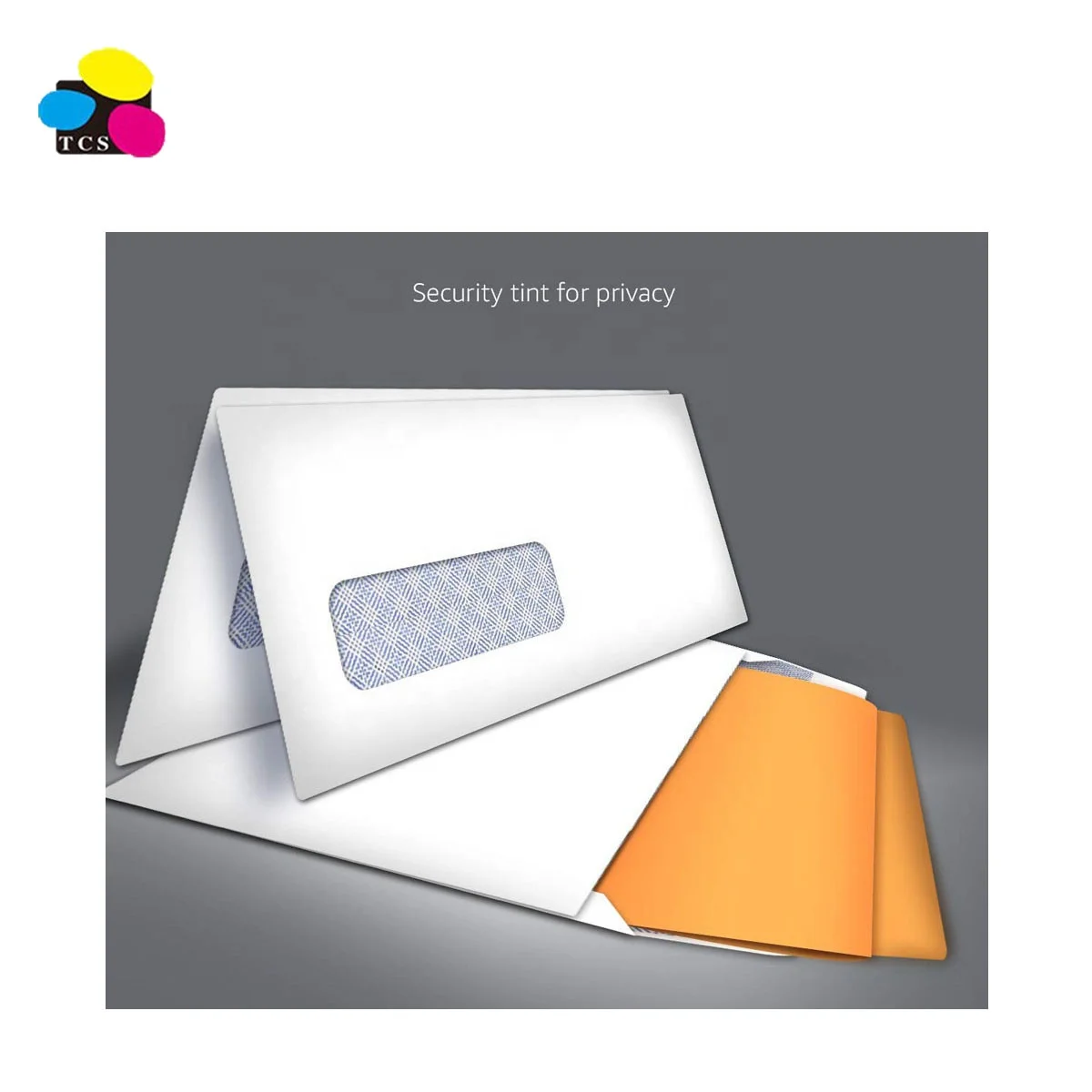 Skywing Hot sale Custom #10 Security-Tinted Left Window 500 Pieces Per Box White Envelopes With Peel & Seal