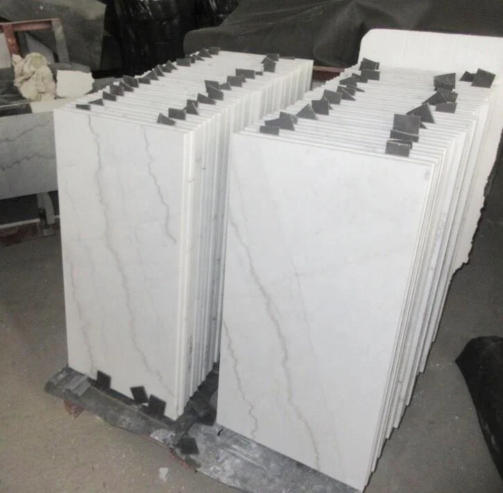 Cheapest Chinese guangxi white marble big natural white marble floor tile