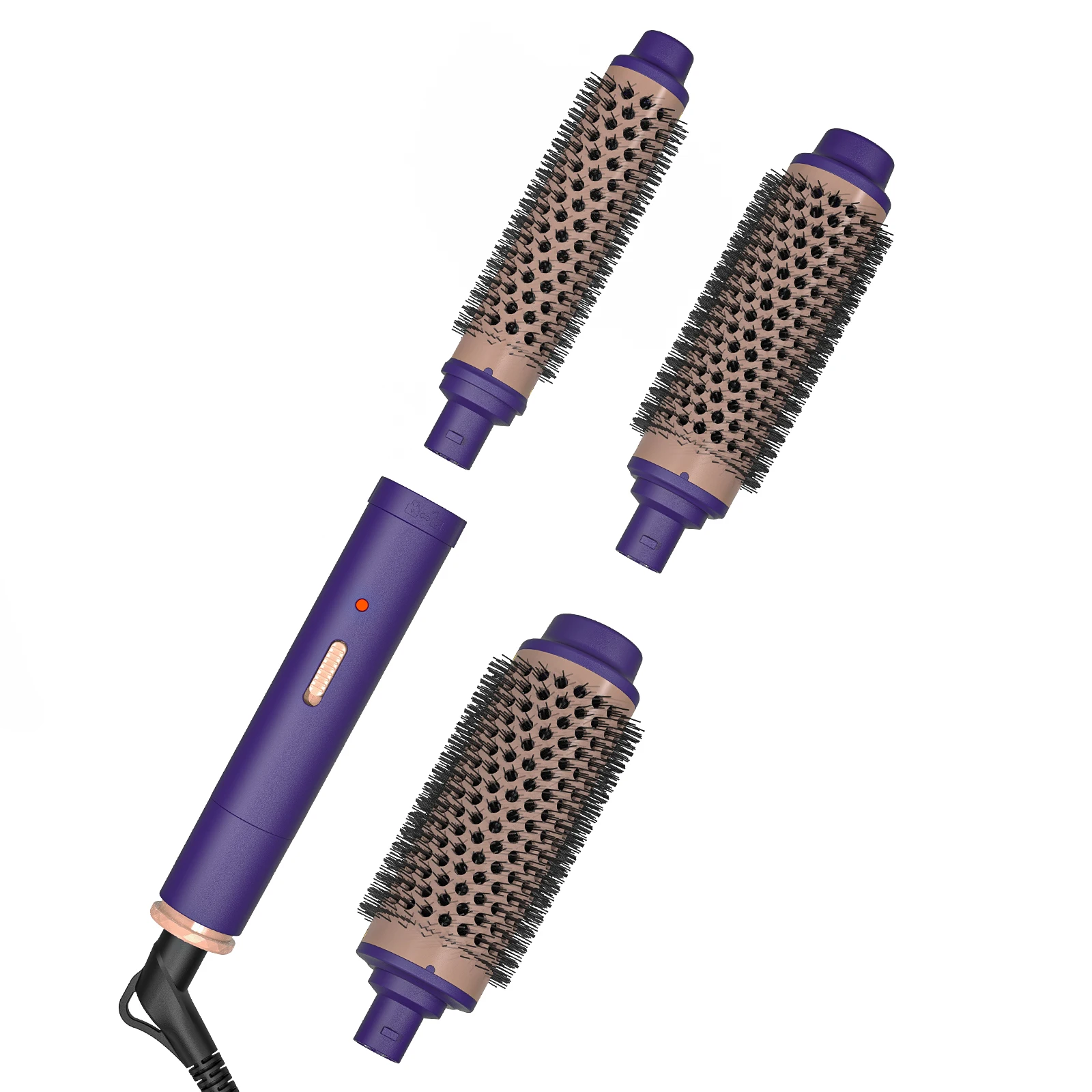 Peine Caliente 3 in 1 Heating Iron Hair Straightener and Curler Professional Heated Electric Comb