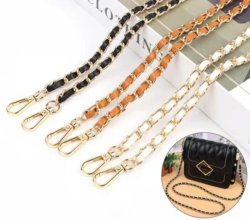 Wholesale Shoulder Bag Chain Accessories Custom thin Chain for Bag Purse  Gold Metal Chain Strap for Handbag