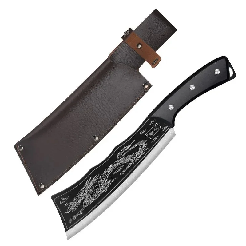 Professional Handmade Stainless Steel Forged Utility Knife Kitchen Chopping Meat Cleaver Cutter for Household Use