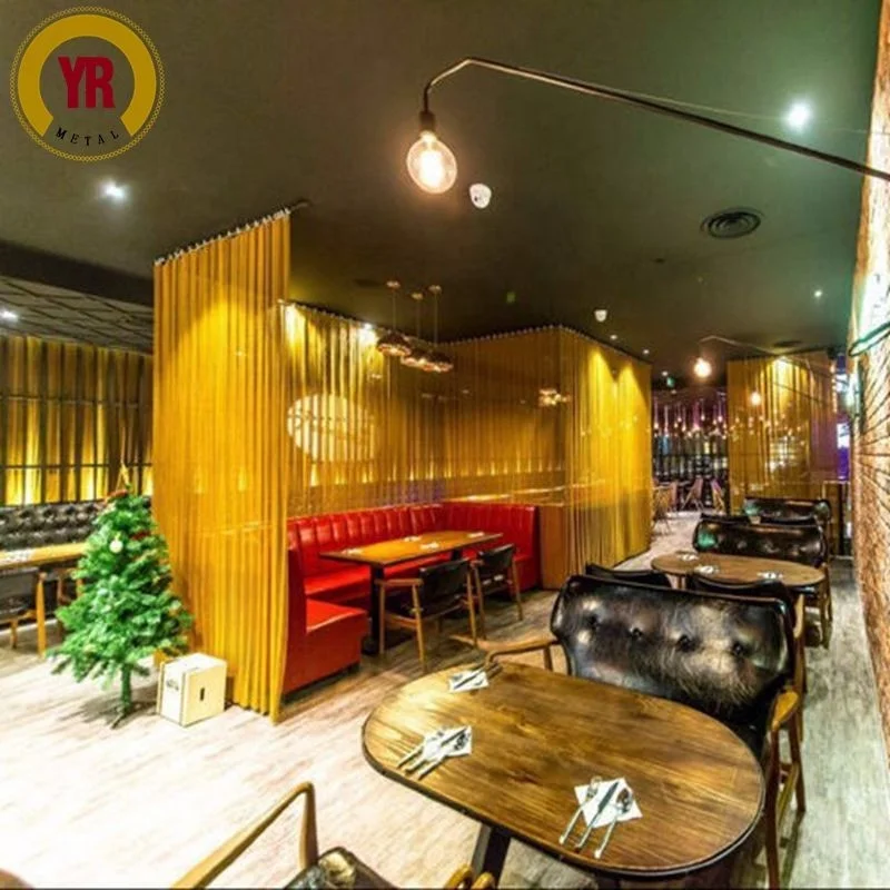 wholesale Aluminium metal  mesh restaurant space divider