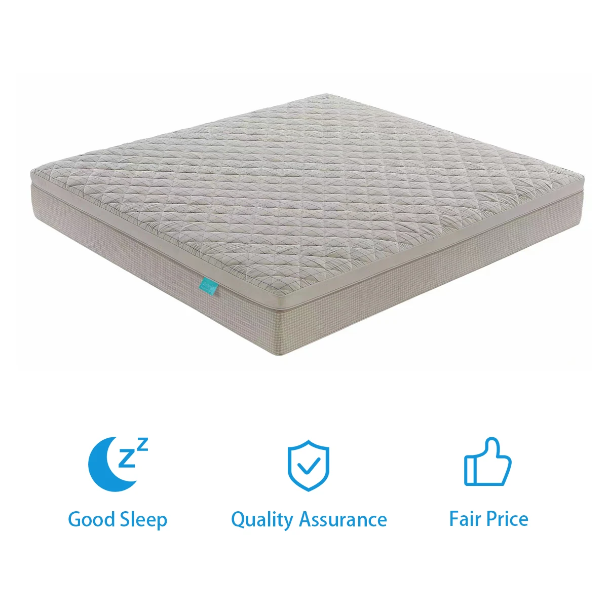 Audrey Modern Top Quality Cotton And Linen Fabric Mattress Houndstooth Cotton And Linen Protective Side Mattress