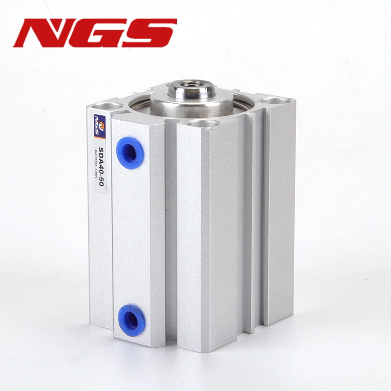 Air Pneumatic Cylinder SDA Series Compact Airtac Type 12/16/20/25/32/40/50/63/80mm Bore to 5-100mm Stroke Accept Custom