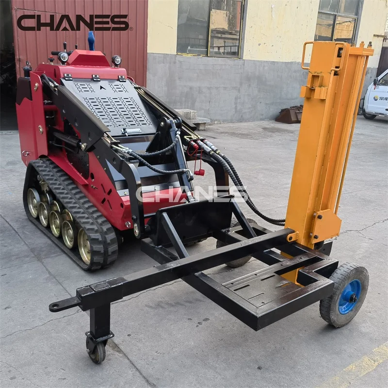 New China Brand High Quality Mini Diesel Skid diesel Loader with log cutter and splitter machine wood log cutter  machine