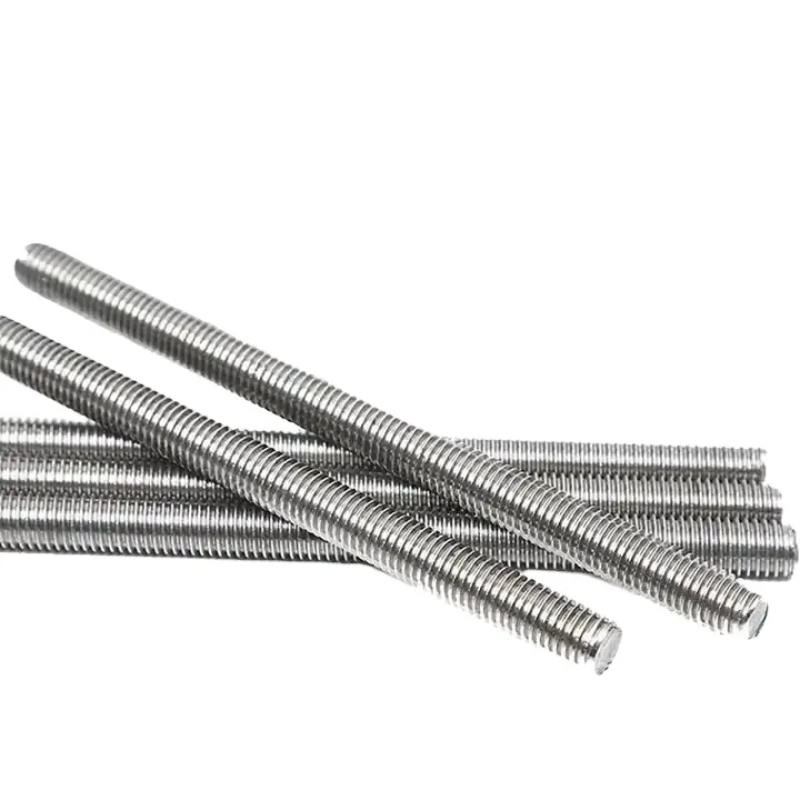 DIN Standard Stainless Steel Double End Threaded Rod with Plain Finish Hex Bolt Type
