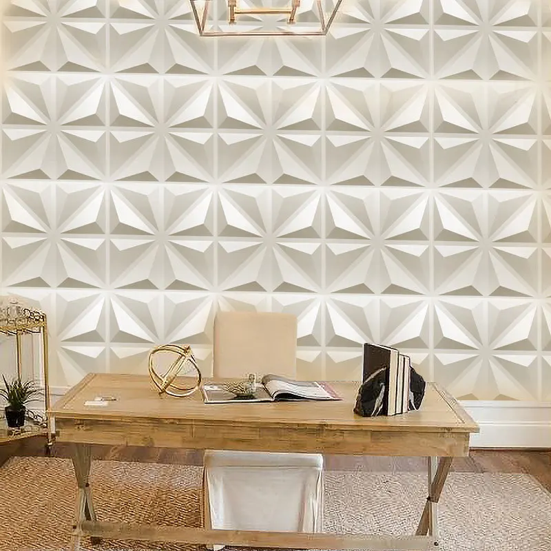 Soundproof 3d decorative panel interior pvc wall panels wall decoration 3d board for bedroom tv background