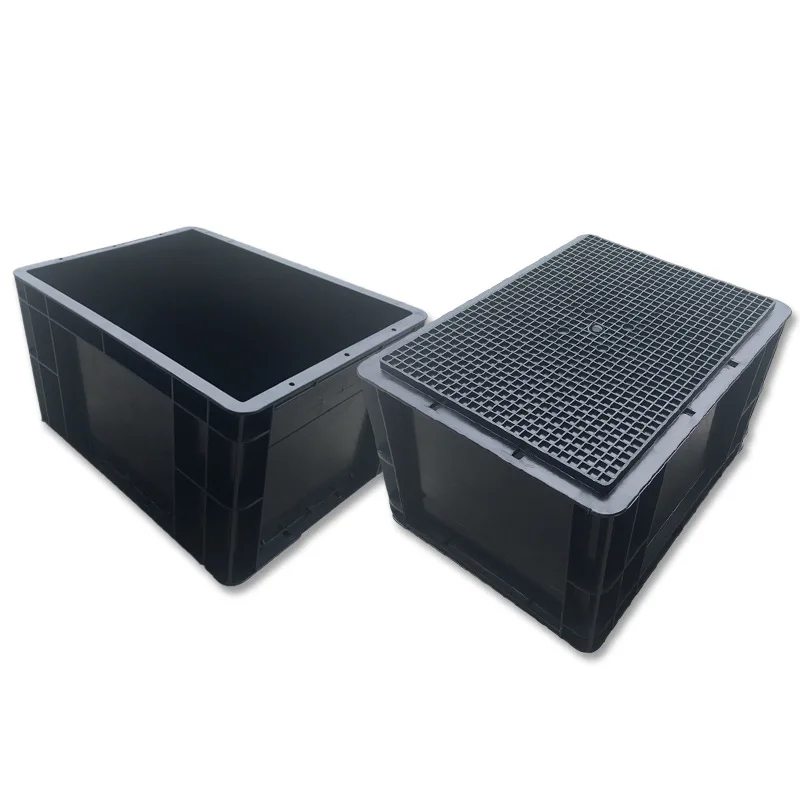 ESD Plastic Box ESD Container Black Antistatic Containers Electronics Tool Box