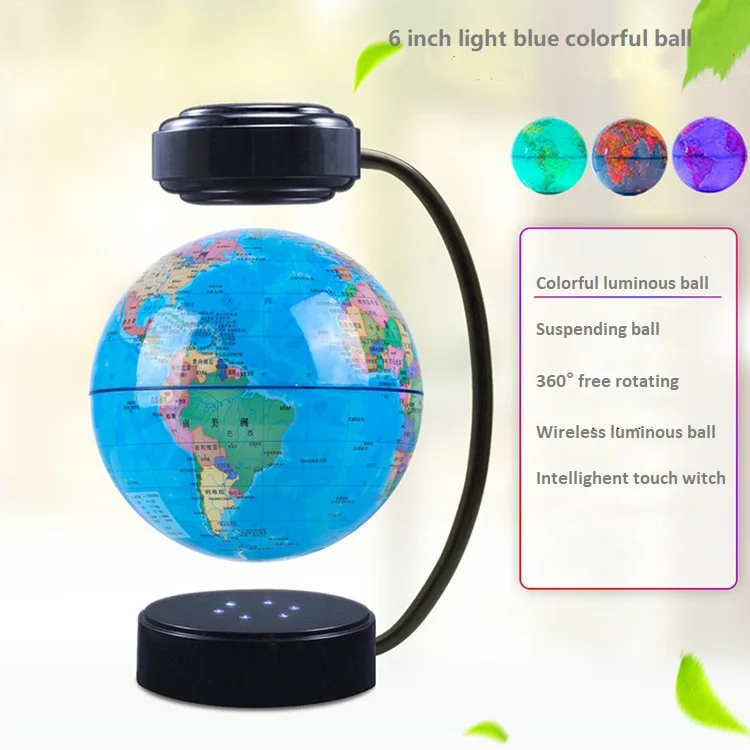 Factory hot sale Decorative floating globe Magnetic levitation rotating globe World map gift