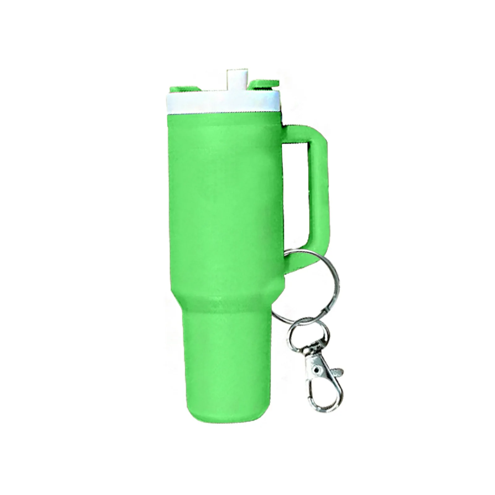 Popular Wholesale Price Mini 40oz Tumbler with Handle Shaped Pendant Plastic Cup Lipstick Chopstick Holder KeyChain Ornaments