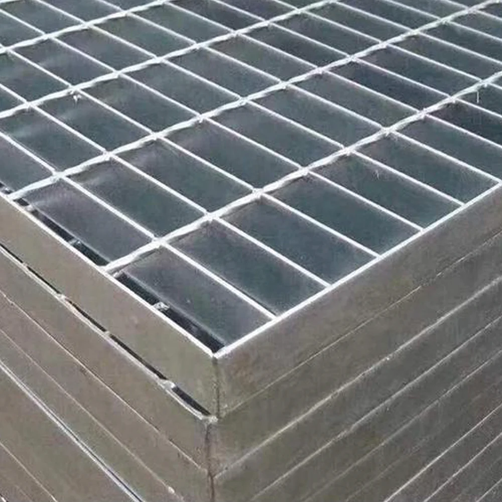 Hot Dipped Galvanized Press Welded Steel Bar Grating Walkways Metal Grate Steel Bar Grating For Platform Walkway