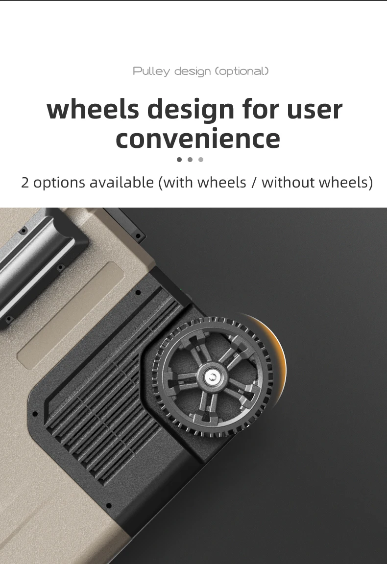 Портативный автомобильный мини-холодильник TAW55, 55 л, 12 В постоянного тока