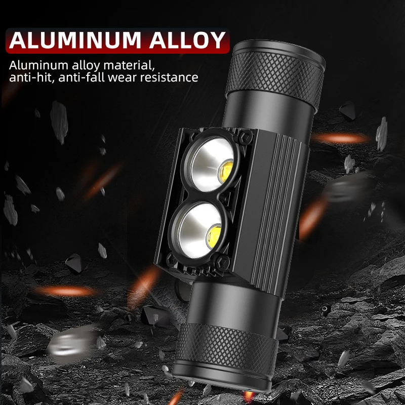 New Design Rechargeable Head Lamp Portable Camping headlamp LED Head Light Fishing Headlamps