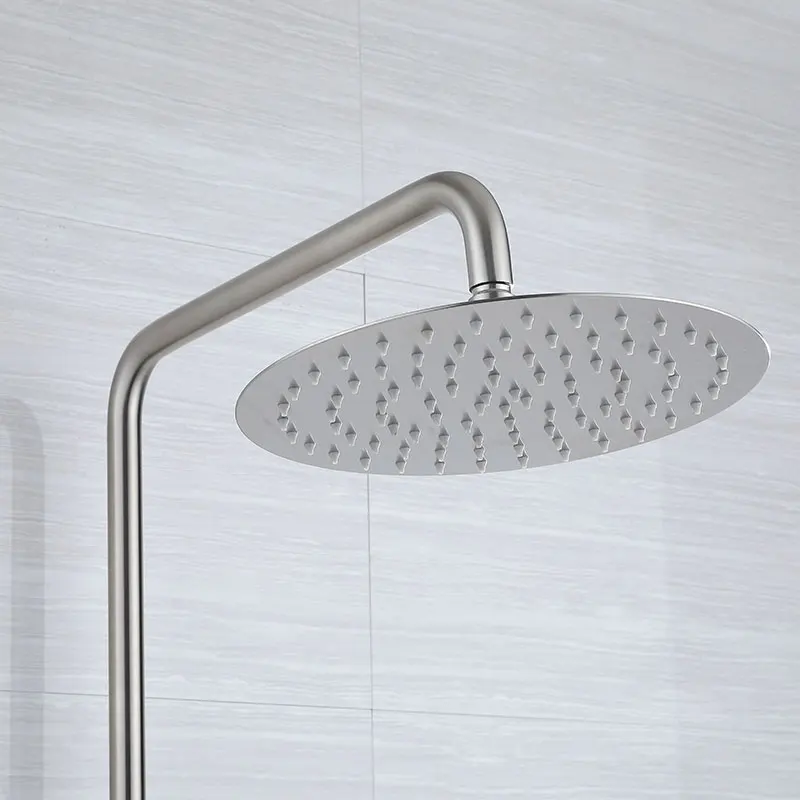 Thermostatic 2 Way Mixer Shower Set With Chrome Valve Round Head