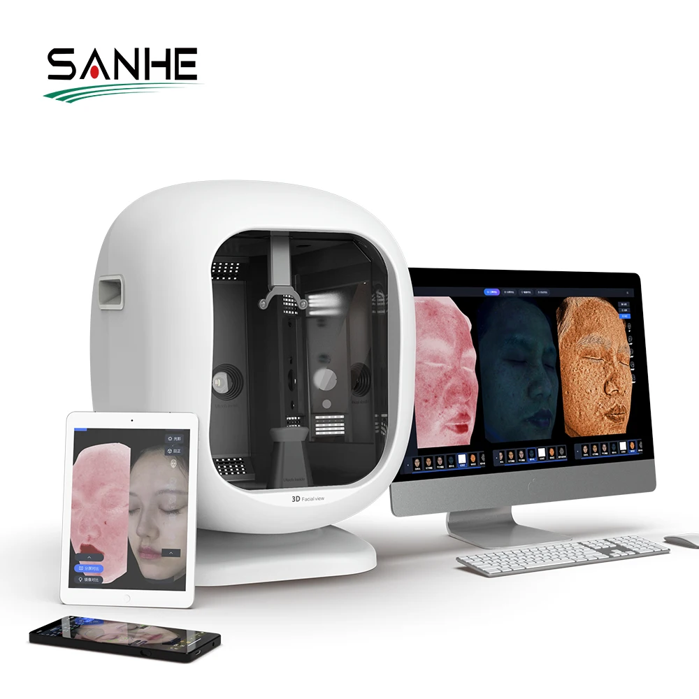 2025 Portable 3d Skin Analysis Machine Facial Uv Lcd Android Wifi Skin Lamp for Skin Analysis