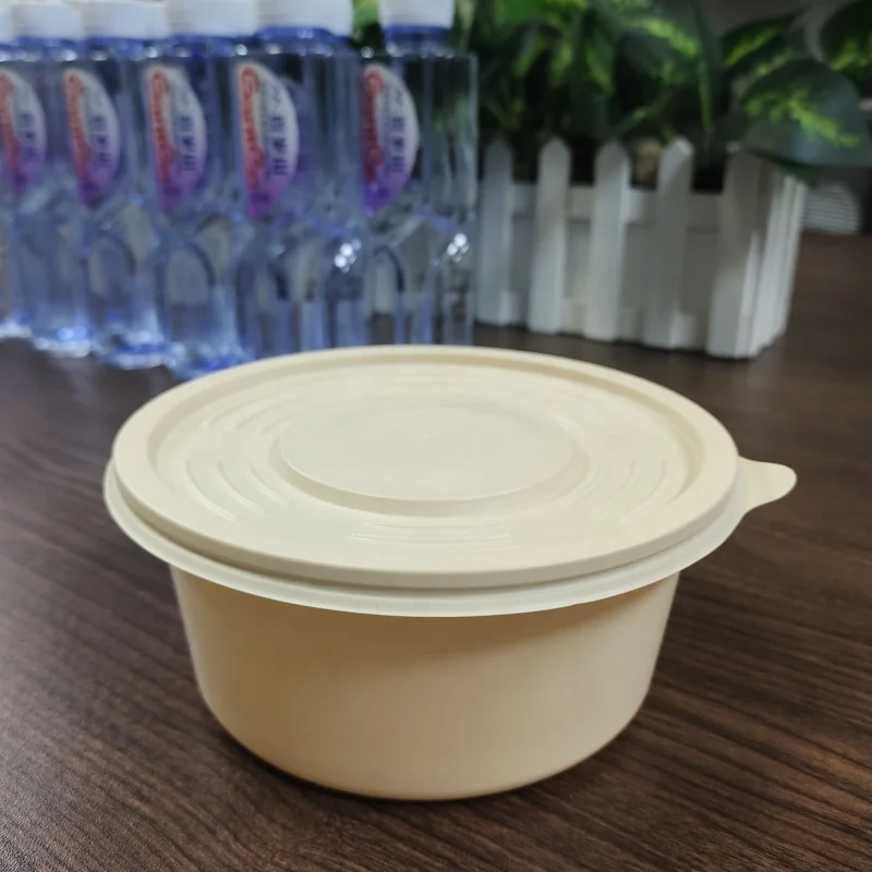 Good Quality Disposable Lid For 140mm Soup Bowls  Microwave Corn Starch Soup Bowl Lid Heat Resistant Take Away Soup Bowl lid