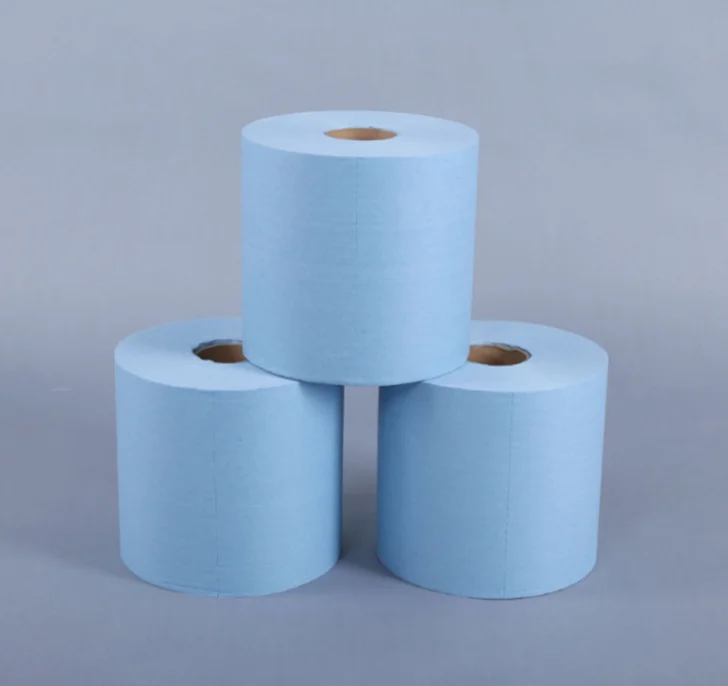 
Perforated Spunlace Cellulose Polyester Non Woven Industrial Disposable Lint Free Oil Absorbent Cleaning Dry Wipe Roll 