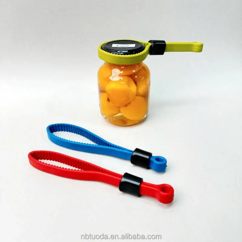 Waterproof Rubber Jar Opener Jar Lid Opener with Retractable Button, Portable Canning Jar Opener for Weak Hands