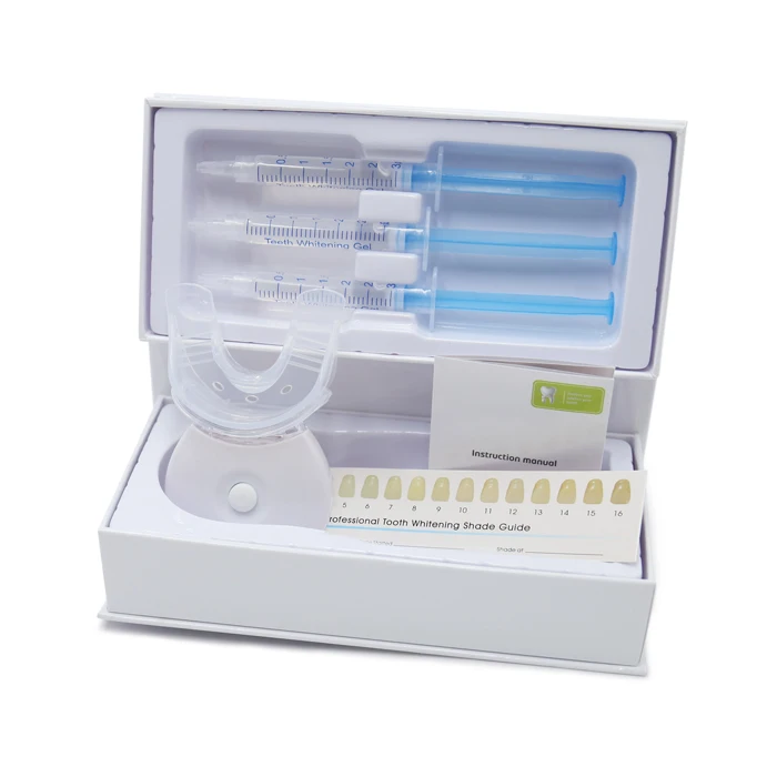 New formula PAP active gel in home blue led Teeth whitening kit