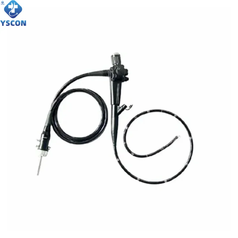 Portable medical high resolution flexible endoscope fiber gastroscopy with camera system
