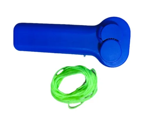 Novel funny toys handheld sports release stress glow electric propeller rope launcher