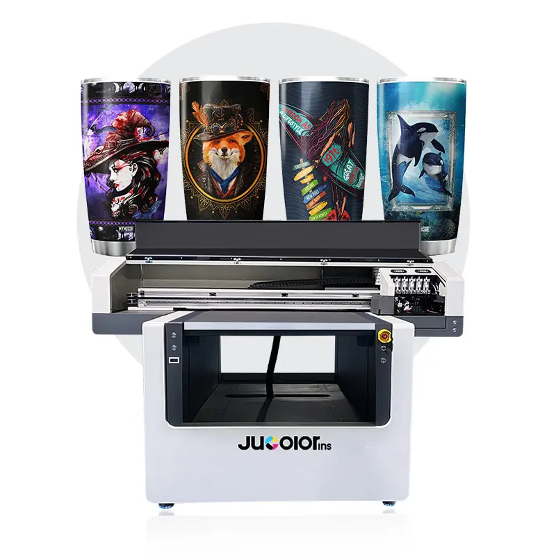 Jucolor 9012 6090 A1 uv printing machine for ceramic phone case glass wood