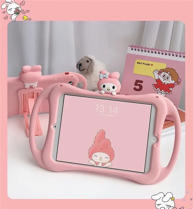  Fundas Para Планшет милый детский силиконовый чехол для планшета с ручкой Ipad Mini 1 2