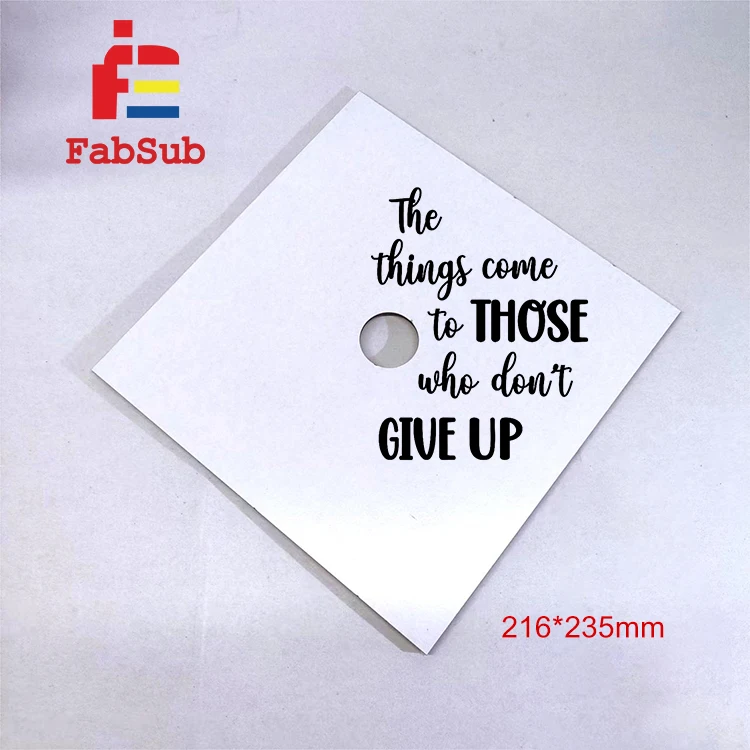 Graduation Cap Topper Blanks Single Side MDF Sublimation Graduation Cap Topper Custom Photo Printed Cap Tassel Topper
