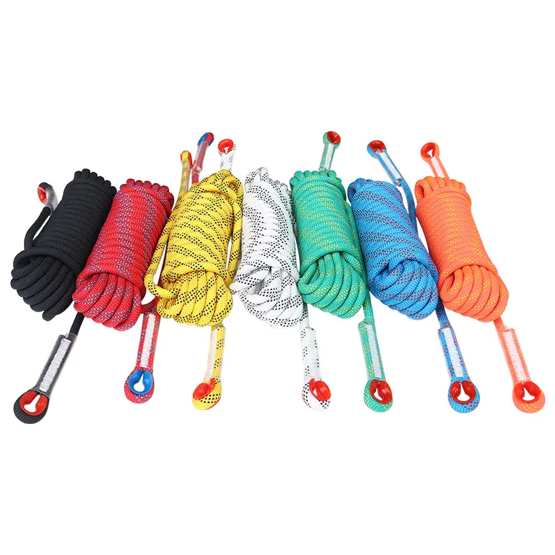 Bold outdoor Climbing rope Safety Rope Multi-colored climbing rope with double hook design to keep your outdoor adventure safe