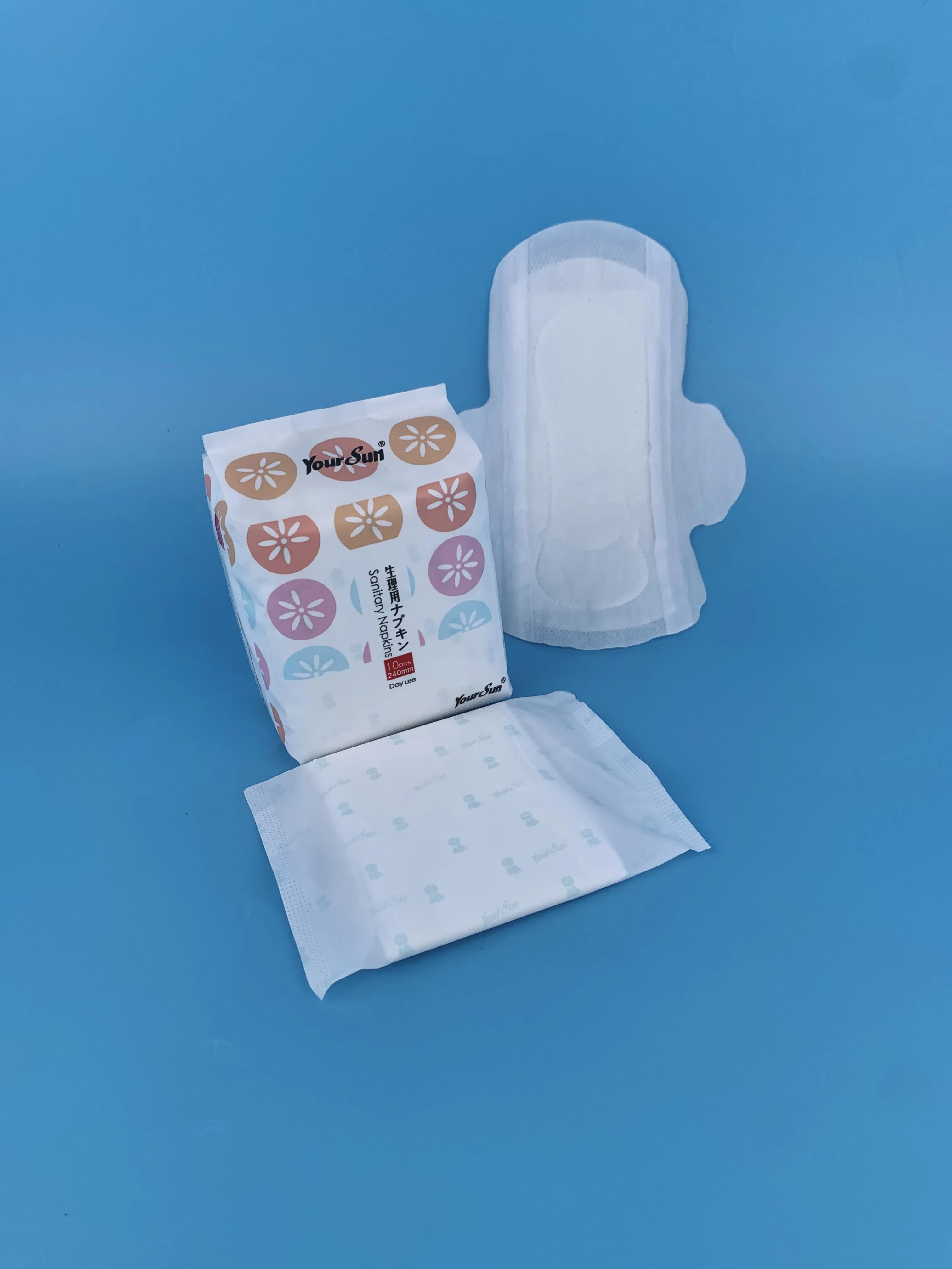 Wholesale lady daily pad Japan quality women cotton sanitary napkins pad with OEM Service