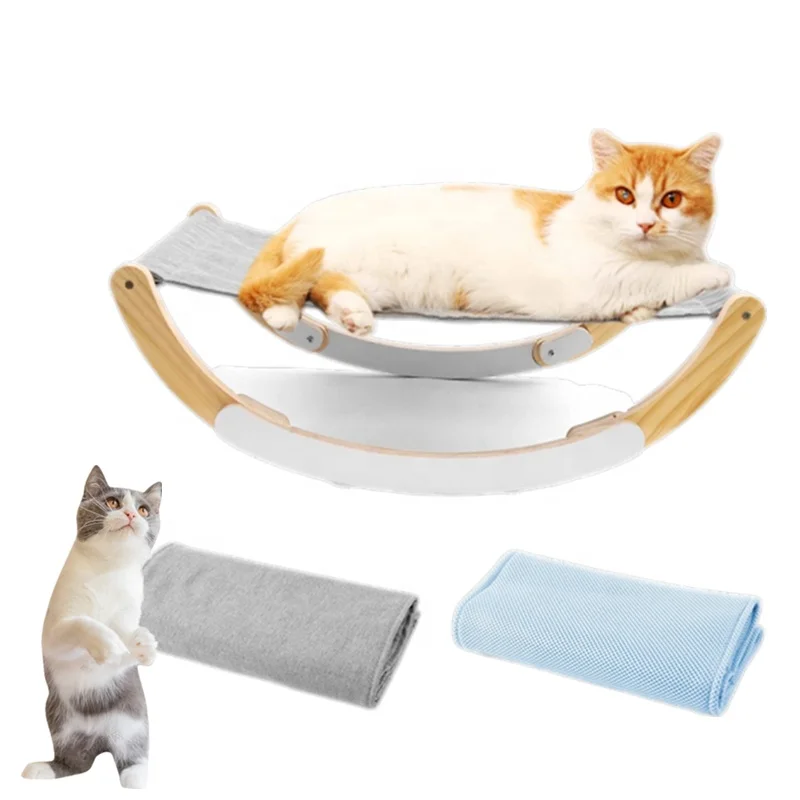 Spot pet cat bed wooden swing bed cat hammock elegant design home pet bed