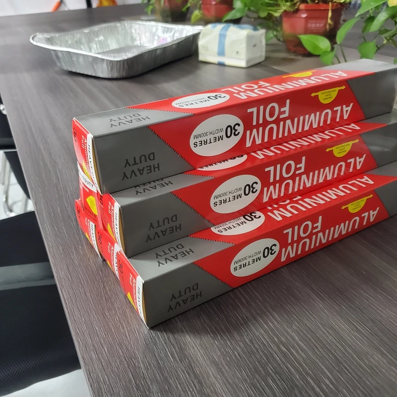 Food Grade 8011 O 10 12 15 20 micron Aluminum Foil Roll Household Metal Foil for Food Packing