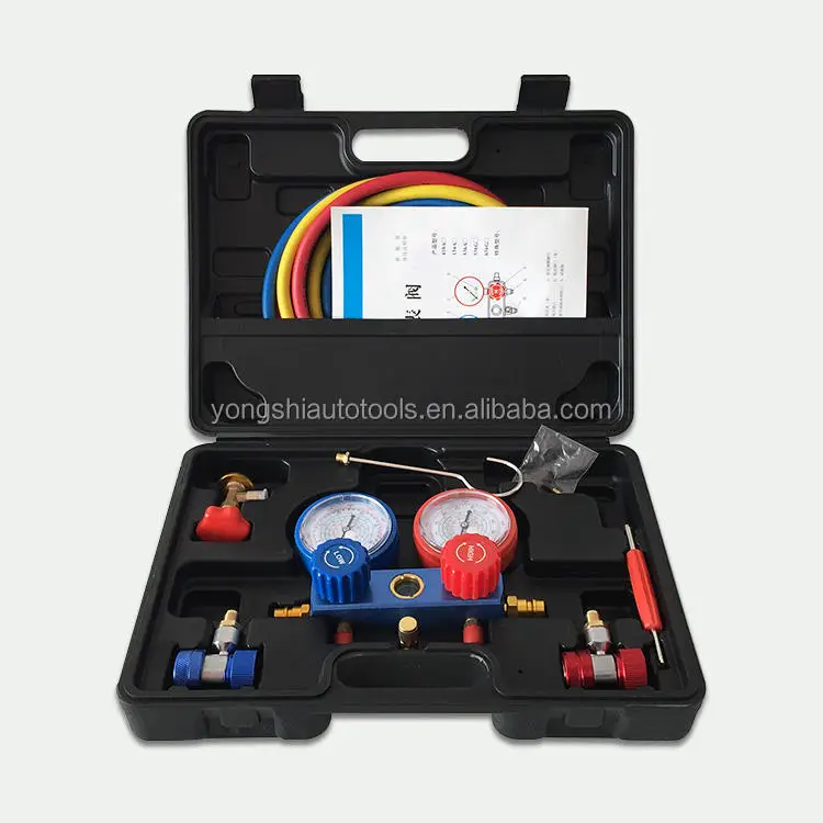 Good Quality Manufacture Hot Selling Automobile Air Conditioner Fluoride Meter Refrigerant  Pressure Gauge