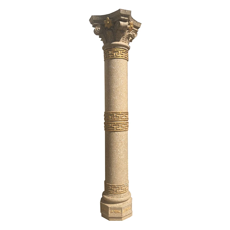 ABS plastic concrete plain pillar 25cm x 350cm roman column molds