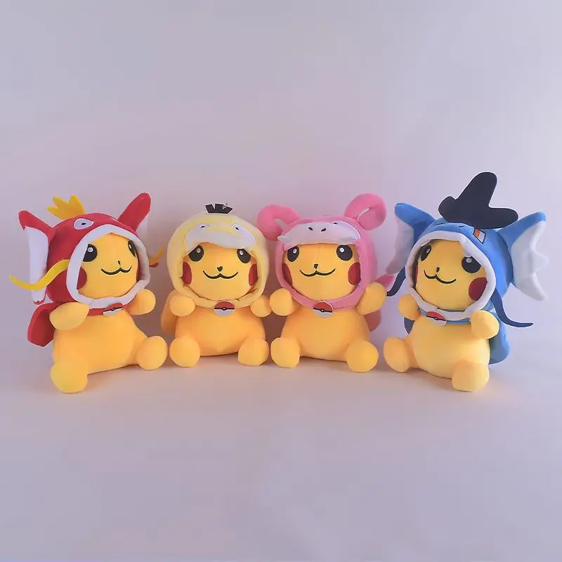 Allogogo 8 Inches Poke Mon Toy Wholesale Kawaii Soft Poke Mon Cartoon Lovely Elf Pika-chu Peluche Poke Plush Kids Gift