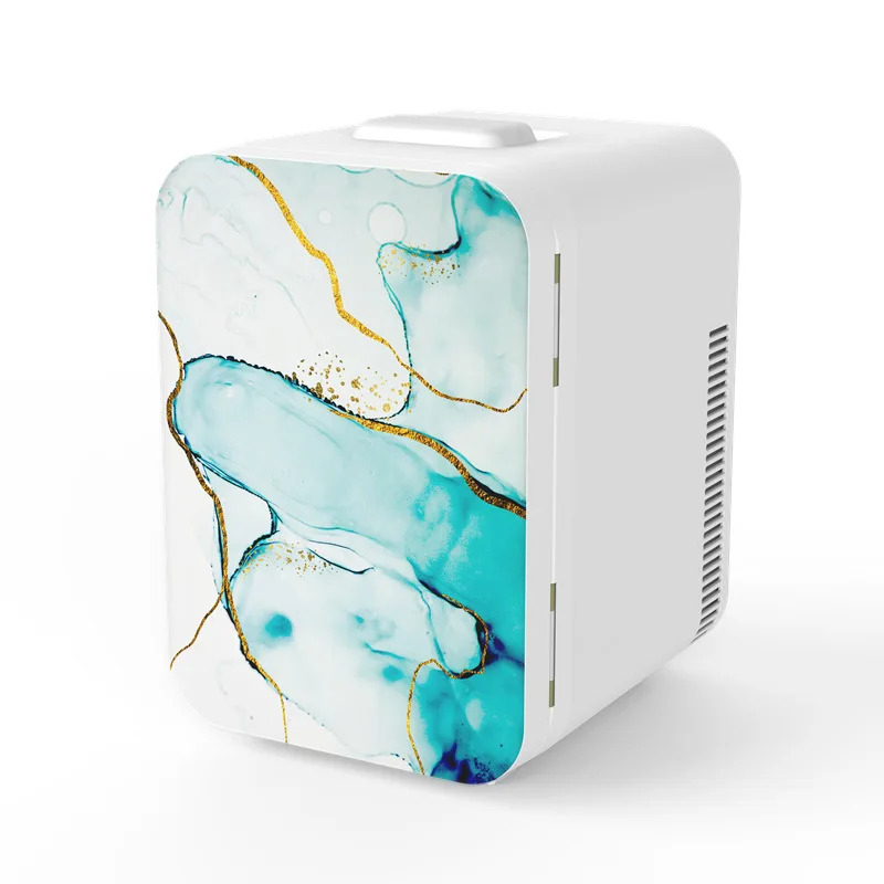 Lowest Price Portable 10L Capacity Tempered Glass Fresh Refrigeration Ce Rohs Mini Cooler Car Refrigerator For Yacht Truck