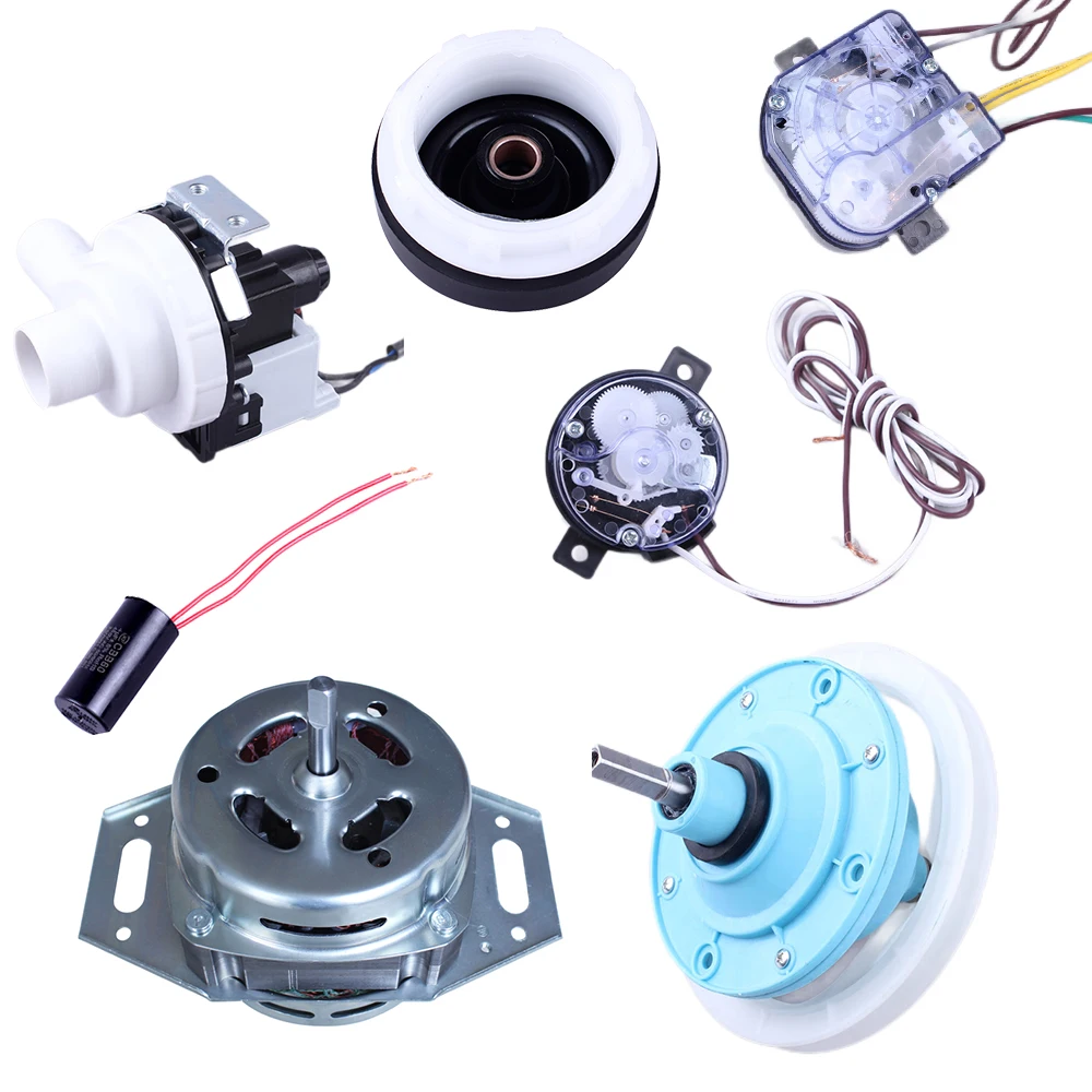 Washing Machine Spare Parts CKD Whole Solution Provider Wash Motor Spin Timer Capacitor Gear Box Rubber Assembly Injection