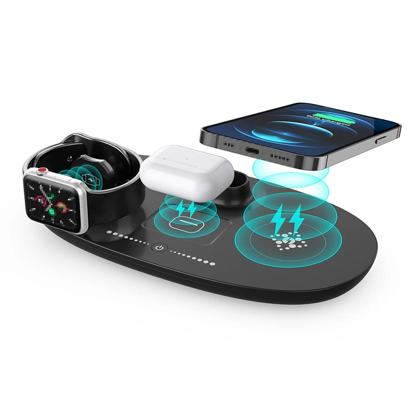 Fast Wireless Charger Desk Lamp For Mobile Phone Watch Led Desk Lamp With Wireless Charger