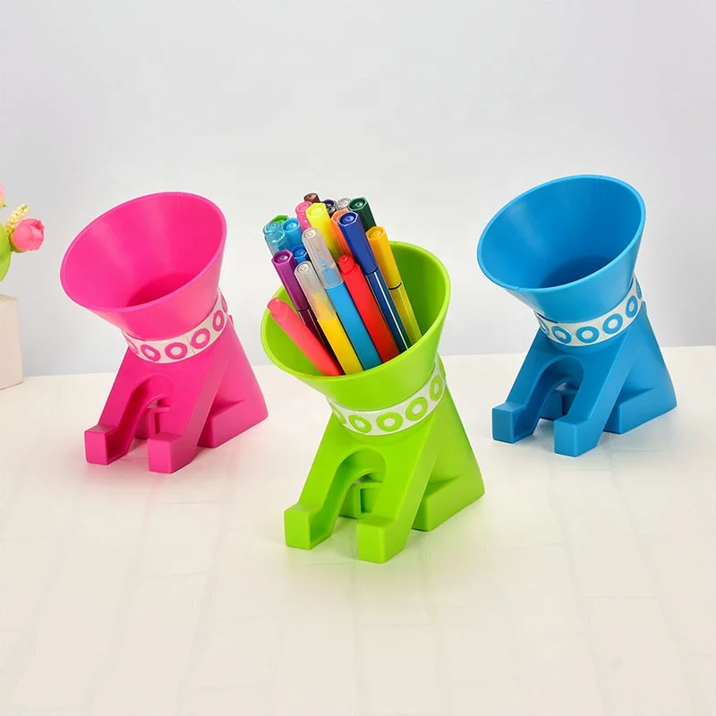Plastic Dog Pen Holder for School Kids Hold Pens and Pencils with Lovely Design Manufacturer OEM CN;GUA