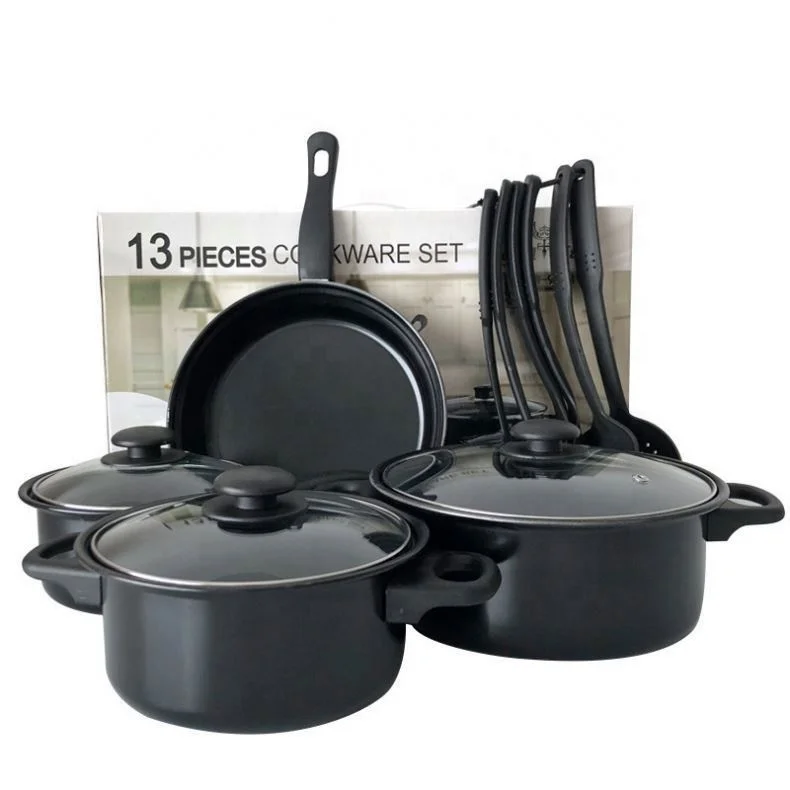 Wholesale Cookware 13 Piece Set Nonstick Cookware Stock Pot Stew Pan Frying Pan Multi-piece Kitchen Cookware Set