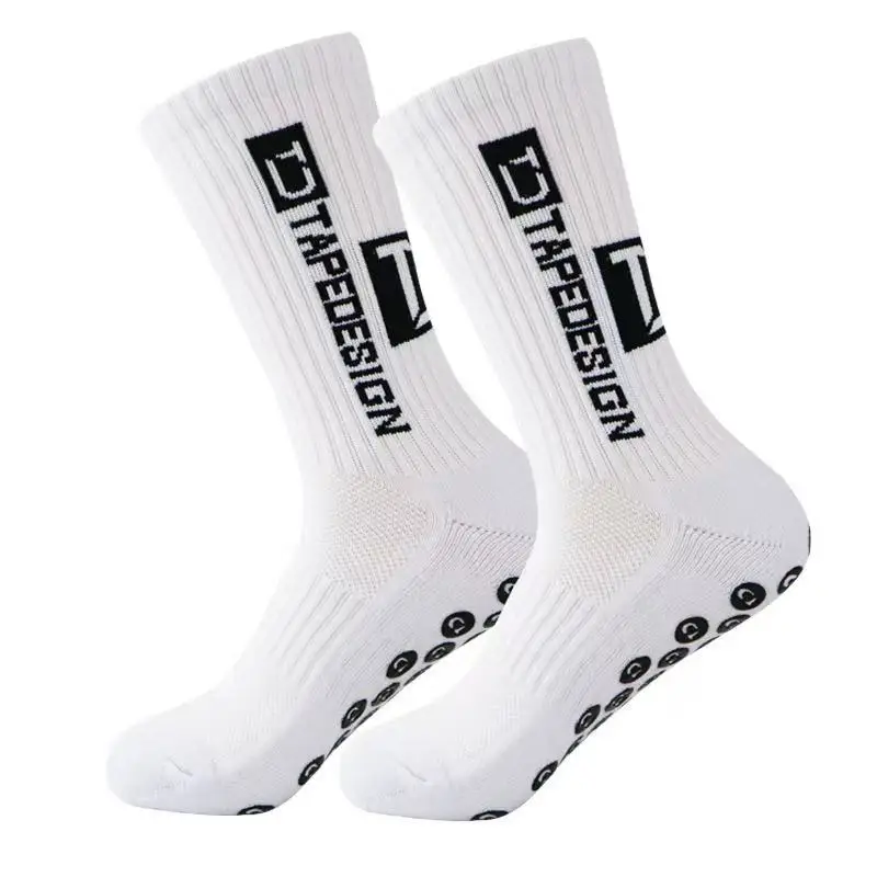 JYJ-2 Mens Grip Socks Soccer Non Slip Socks for Men Non Skid Training Athletic Socks