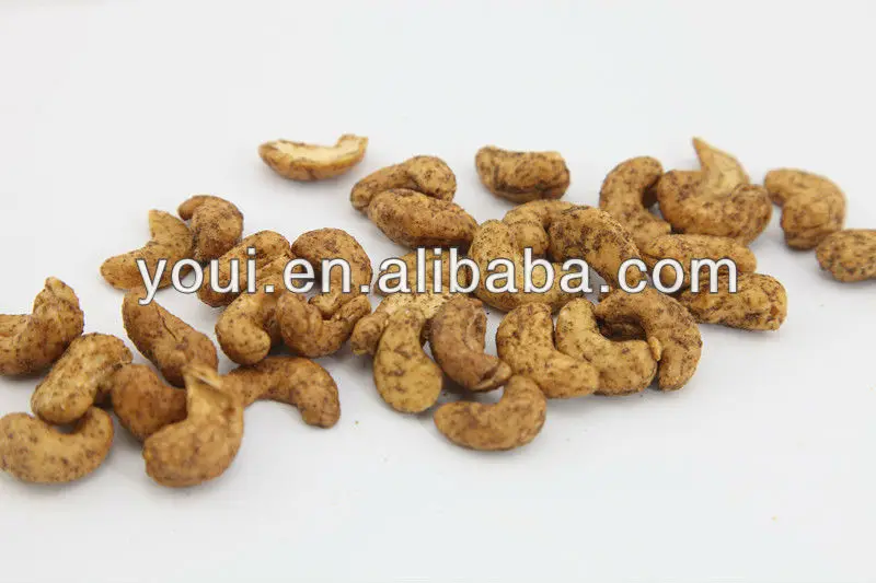 BRC Certificate Wholesale Black Pepper Flavor Roasted Coated Cashew Natural Snacks